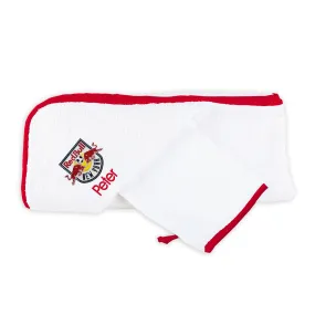 Personalized New York Red Bulls Hooded Towel & Wash Mitt Set