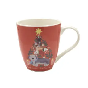 Pfaltzgraff Holiday Dog Christmas Tree 18OZ Mug Gift for Dog Lovers!