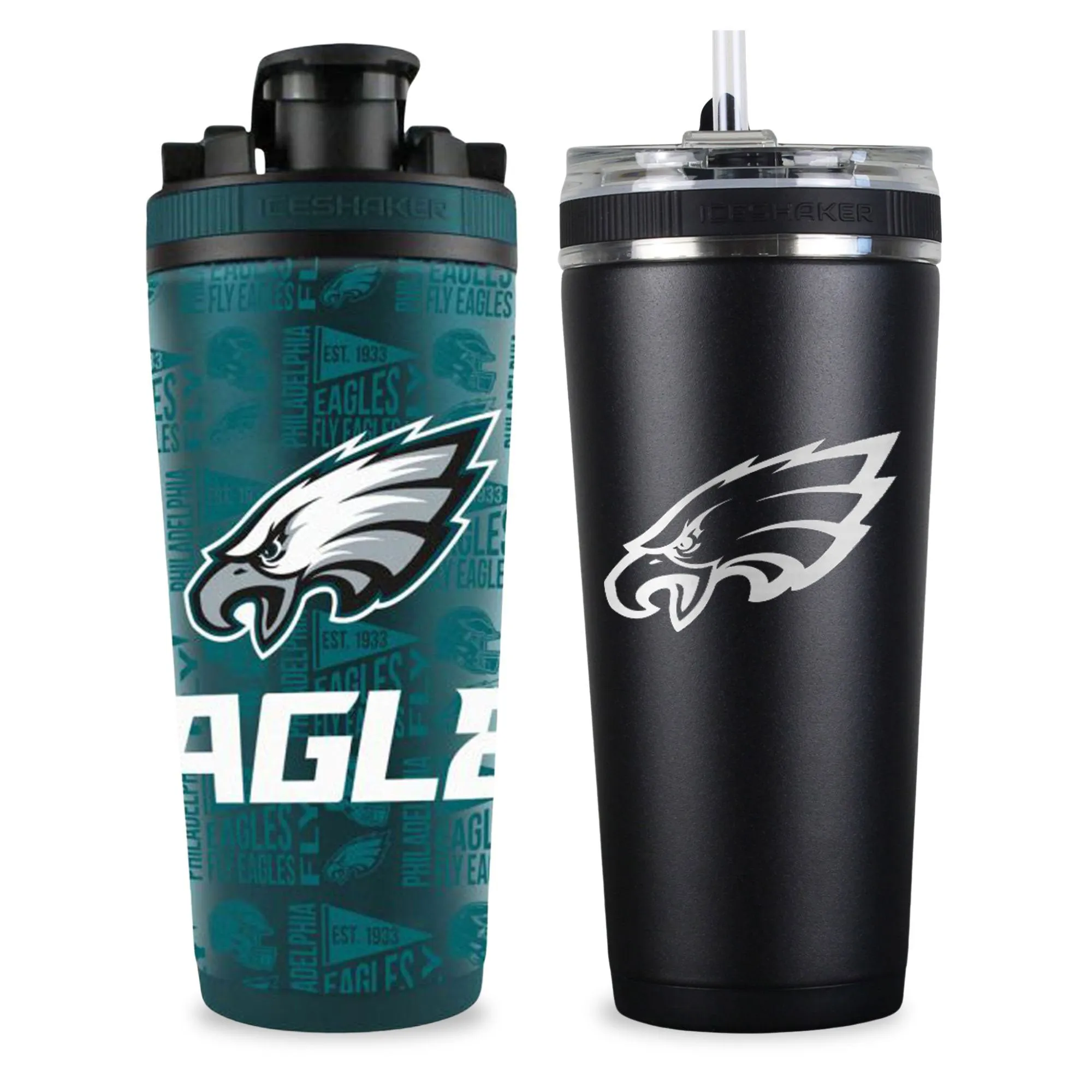 Philadelphia Eagles 4D Shaker & Flex Bottle Bundle