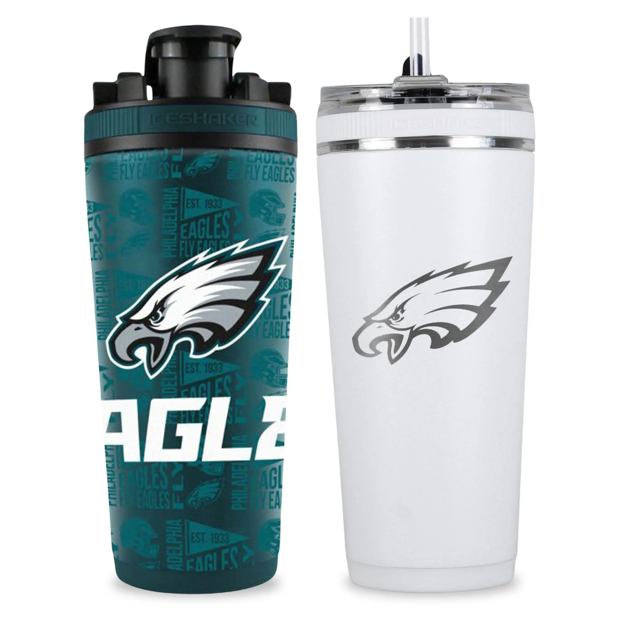 Philadelphia Eagles 4D Shaker & Flex Bottle Bundle