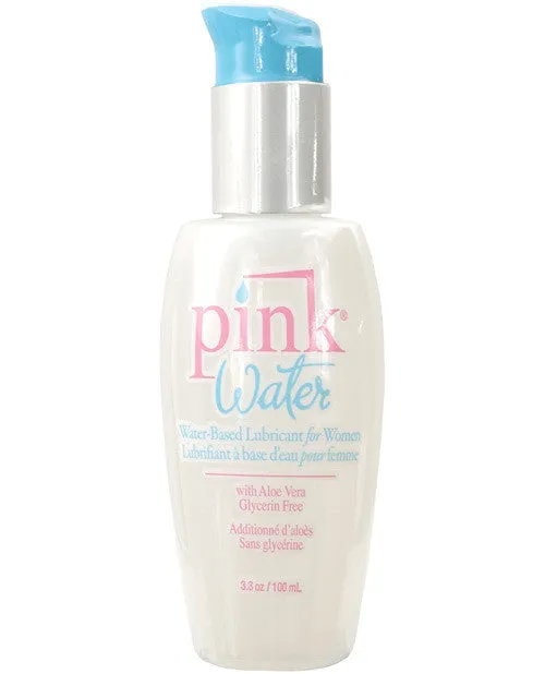 Pink Water Water-based Pump Bottle Lubricant - 3.3 Oz.