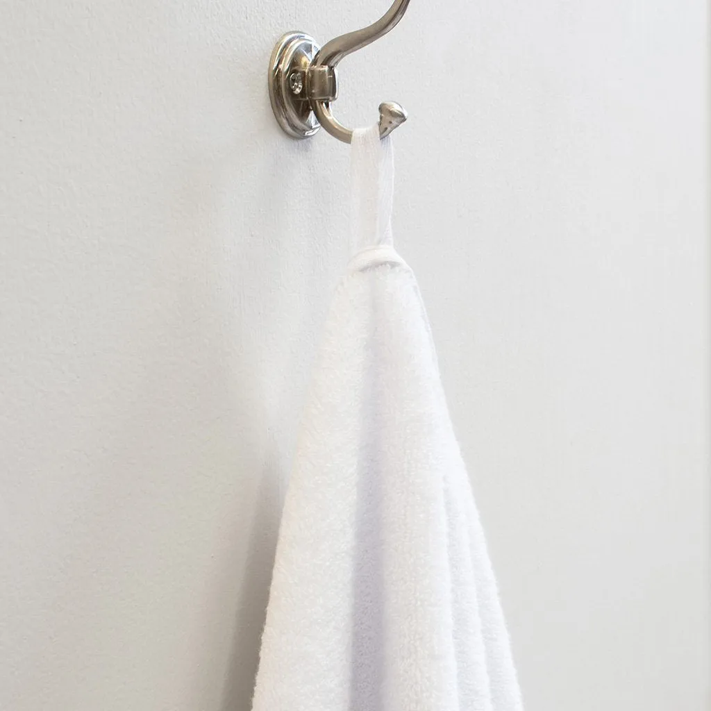 Plush White Bath Towel