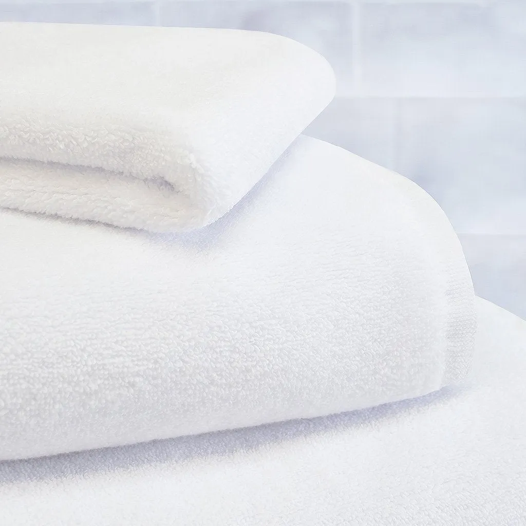 Plush White Bath Towel