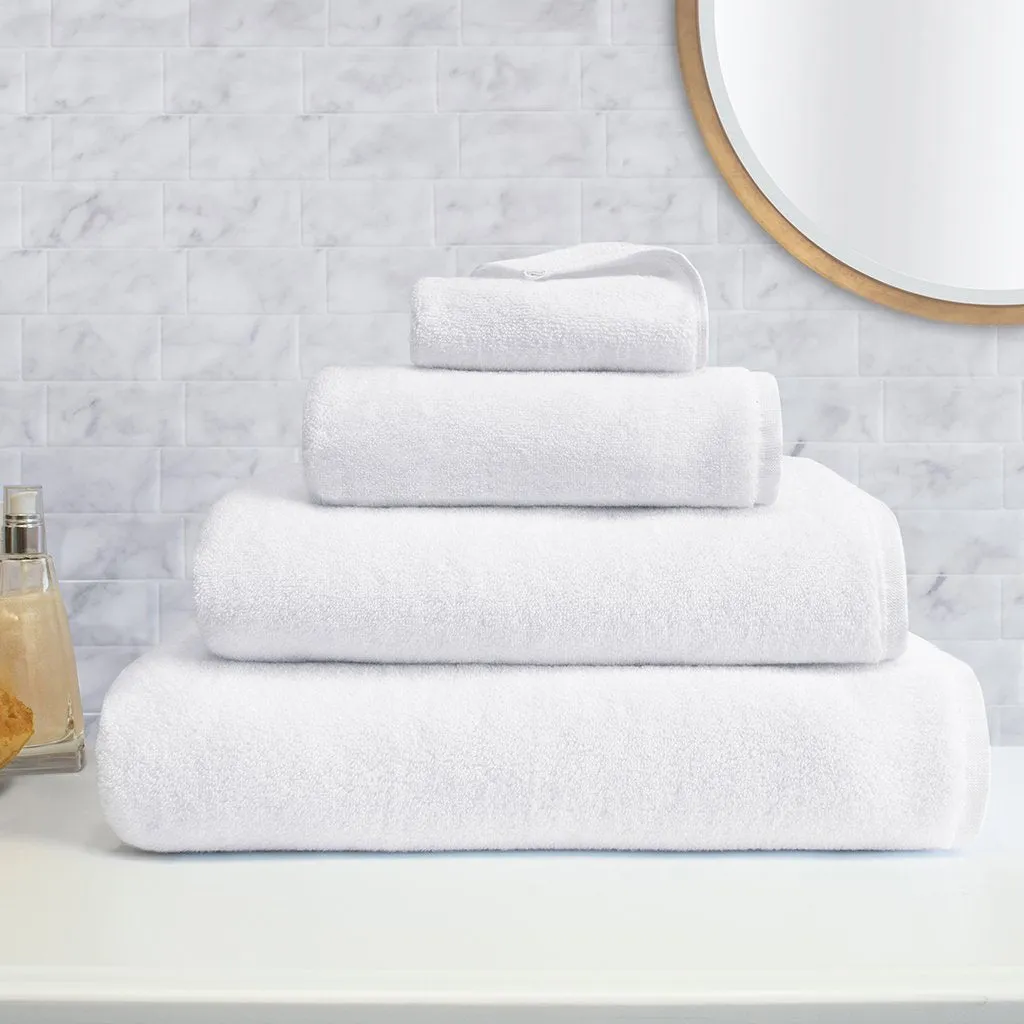 Plush White Bath Towel