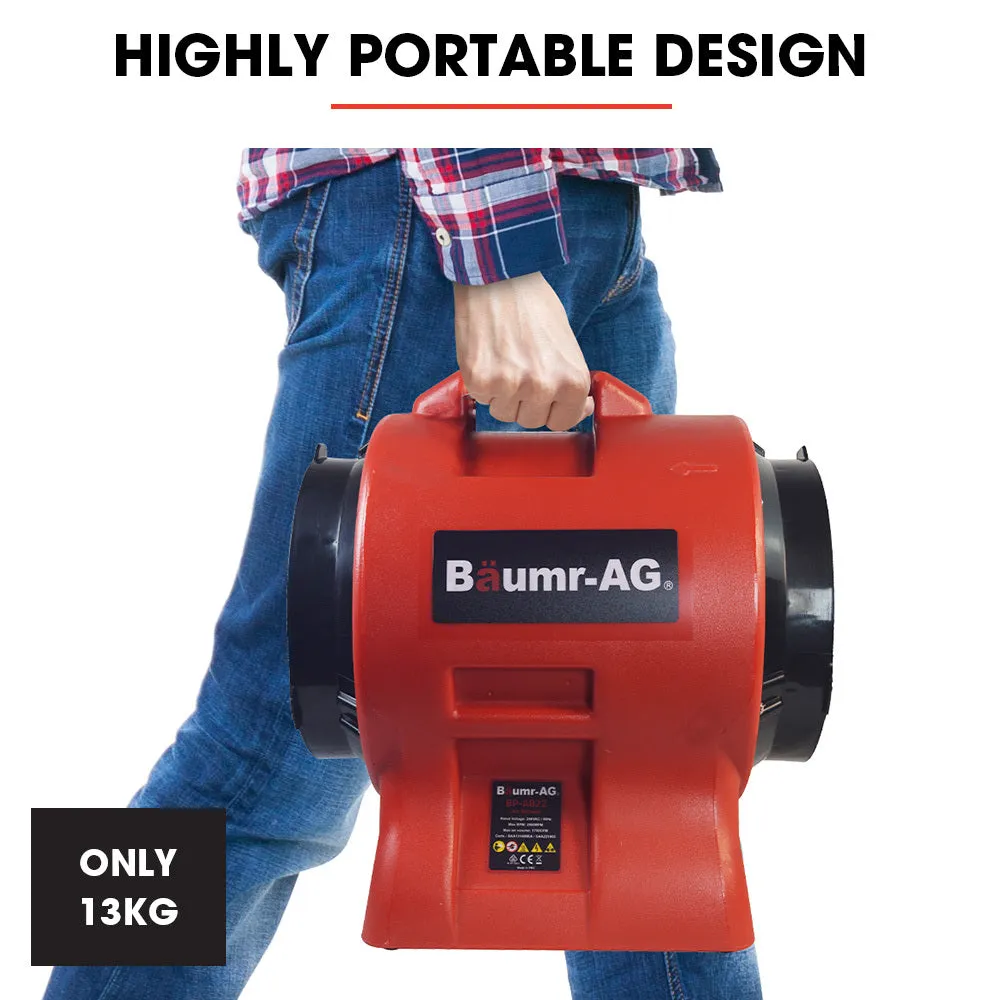 Portable Air Blower, 560W, 300mm, High RPM - Baumr-AG