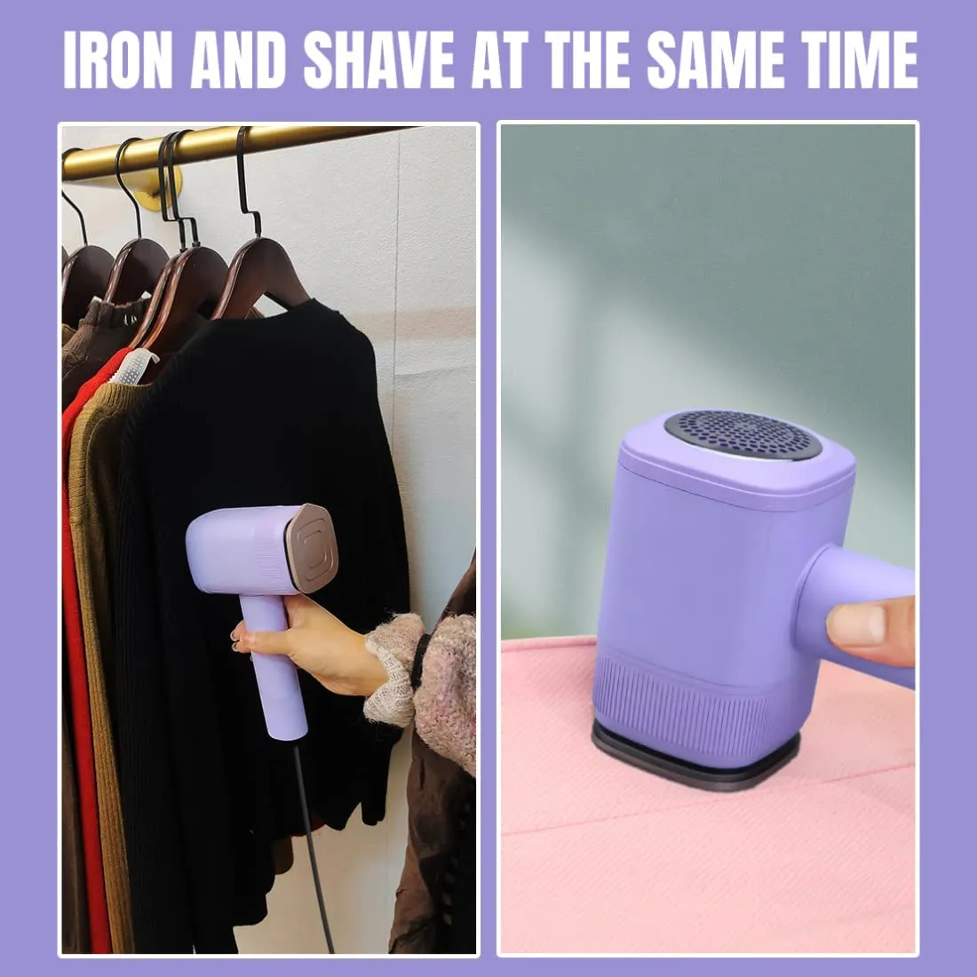 Portable Travel Iron & Lint Shaver