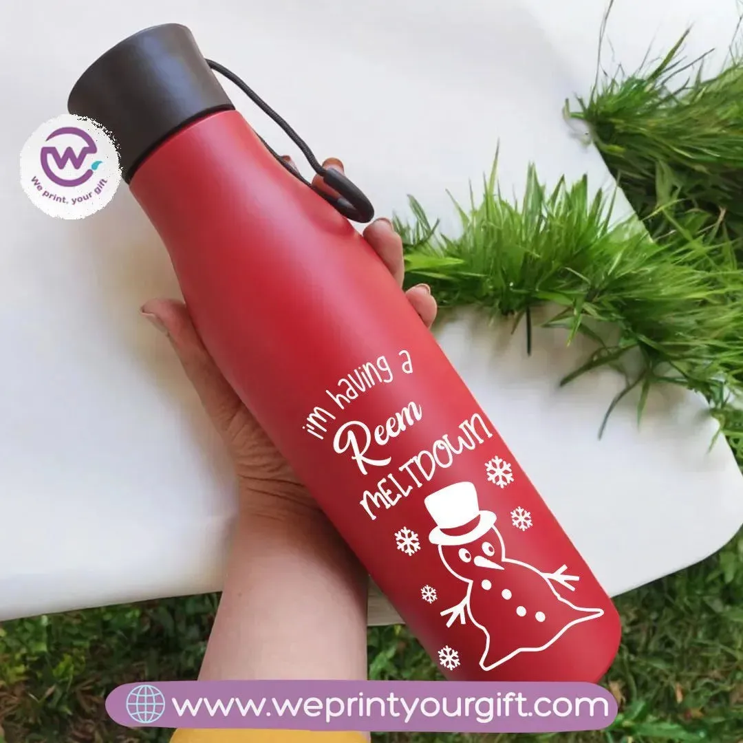 Portable Water Bottle-Christmas