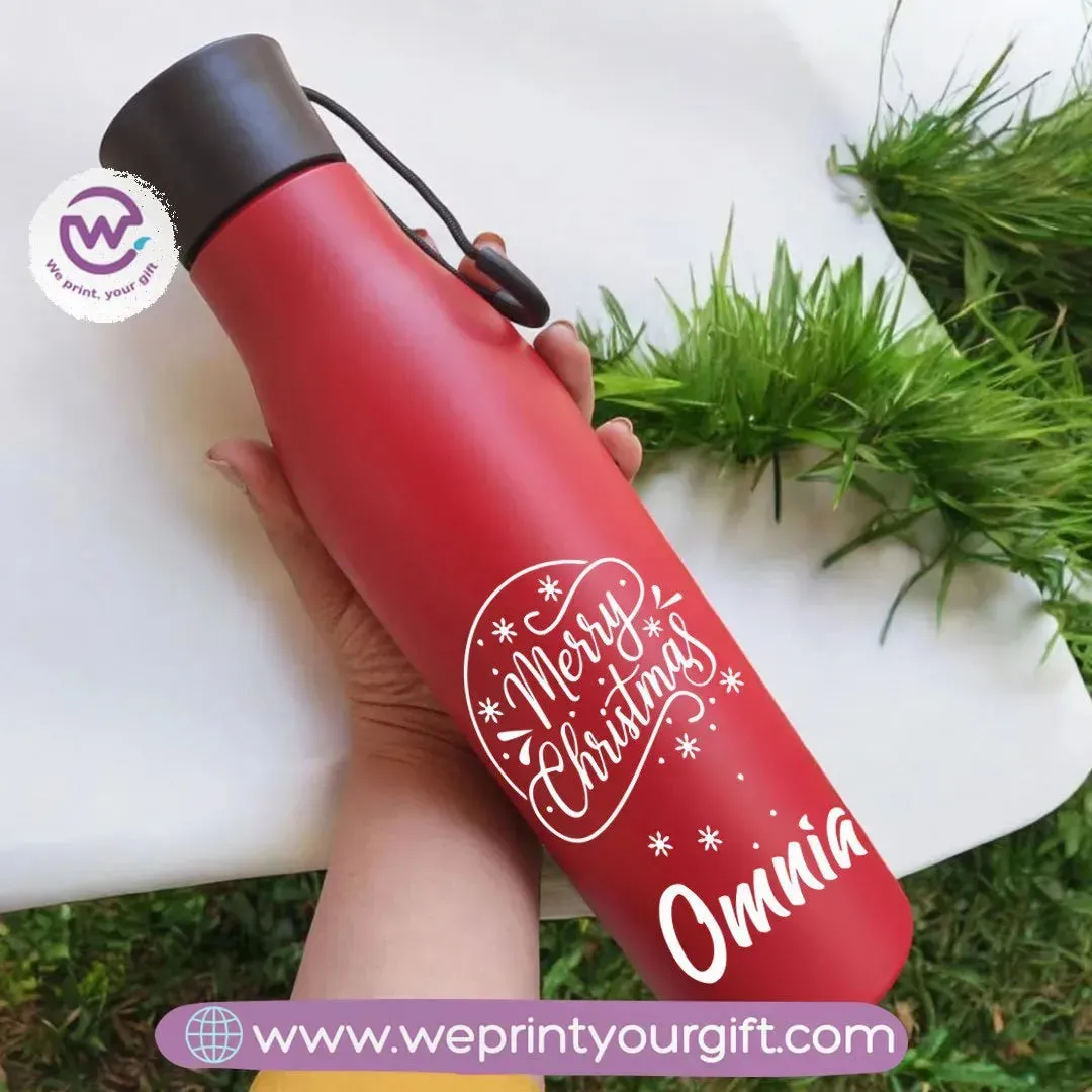 Portable Water Bottle-Christmas