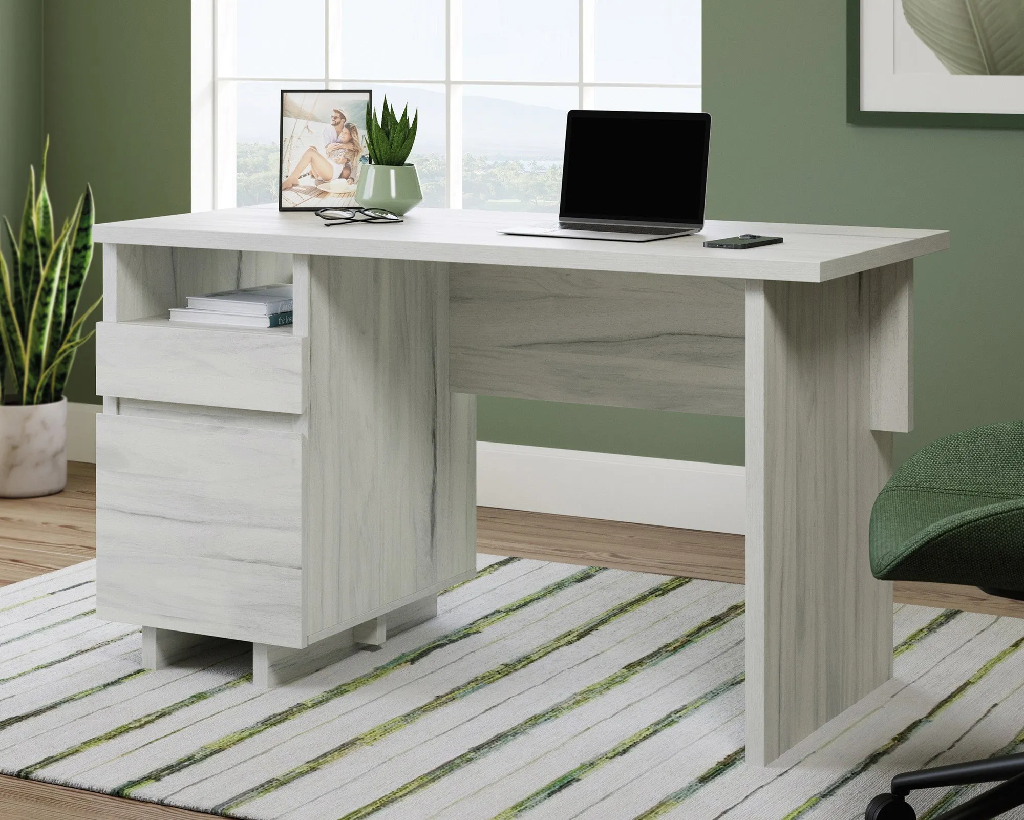 Porto Palma Single Ped Desk Ha