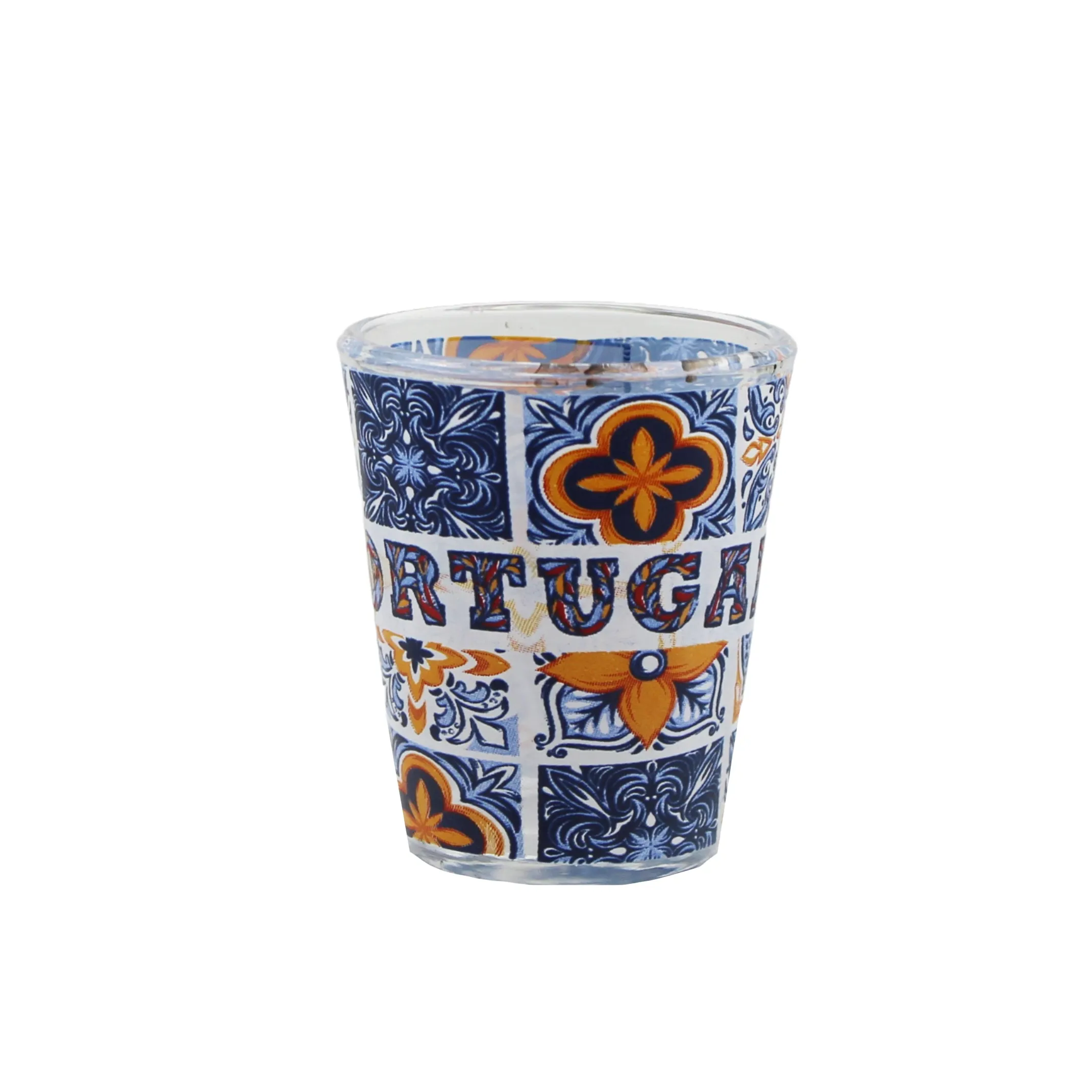 Portugal Tiles Azulejo Shot Glasses, Set of 4