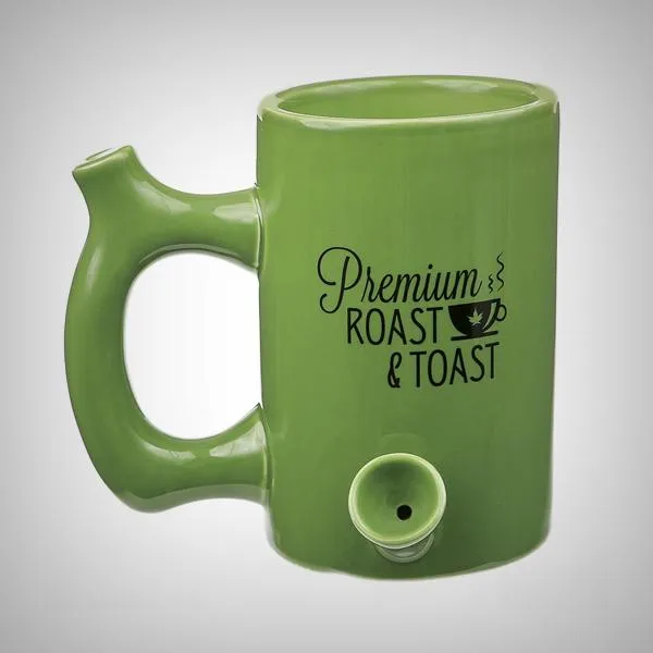 Premium Roast and Toast Mug/Pipe - wake and bake mug