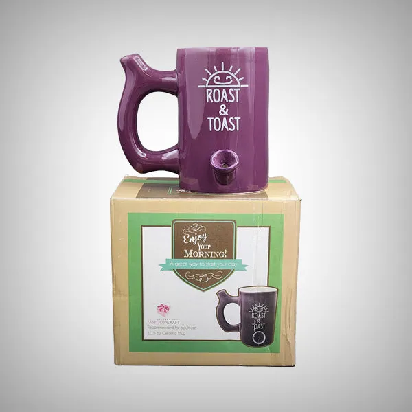 Premium Roast and Toast Mug/Pipe - wake and bake mug