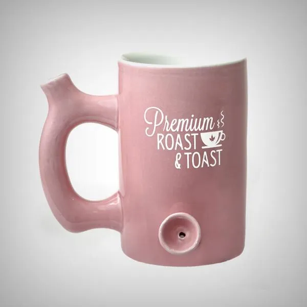 Premium Roast and Toast Mug/Pipe - wake and bake mug