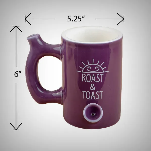 Premium Roast and Toast Mug/Pipe - wake and bake mug