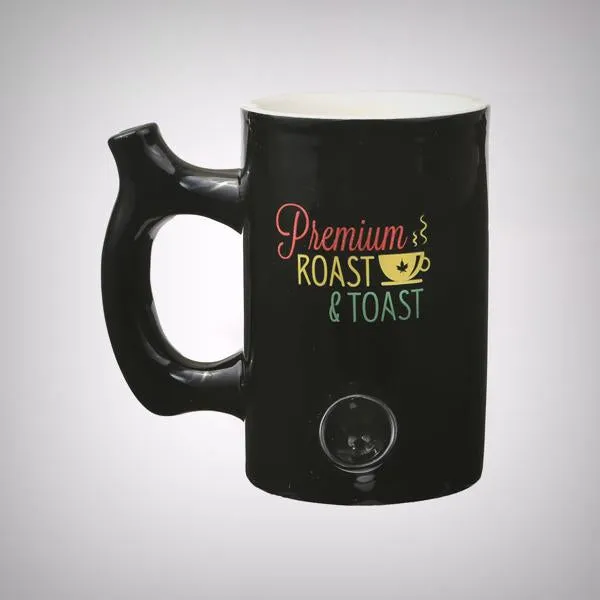 Premium Roast and Toast Mug/Pipe - wake and bake mug