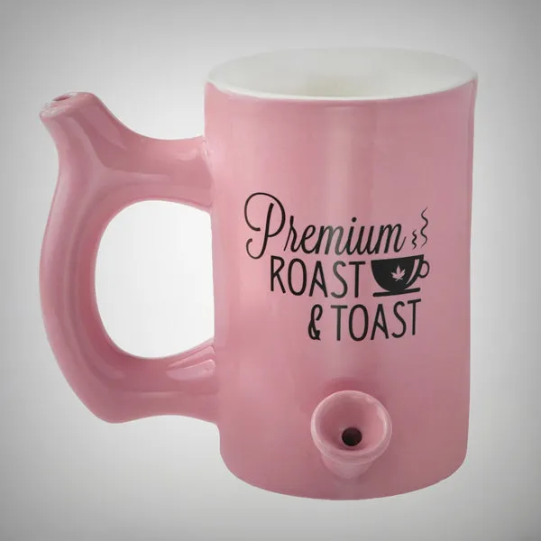 Premium Roast and Toast Mug/Pipe - wake and bake mug