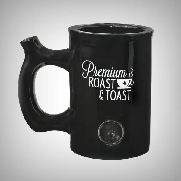 Premium Roast and Toast Mug/Pipe - wake and bake mug