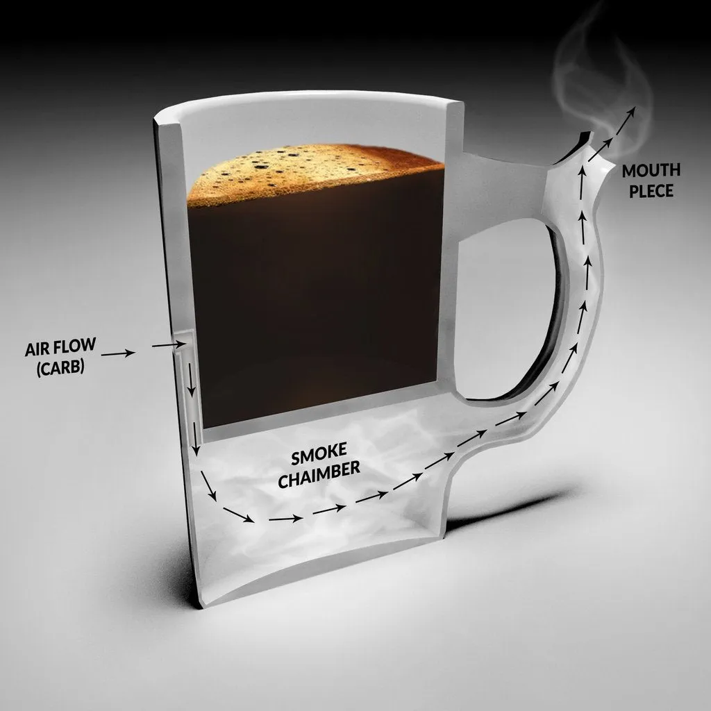 Premium Roast and Toast Mug/Pipe - wake and bake mug