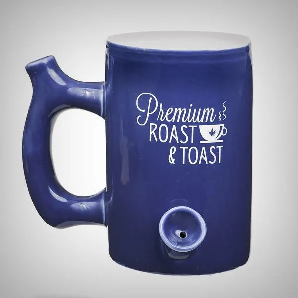 Premium Roast and Toast Mug/Pipe - wake and bake mug