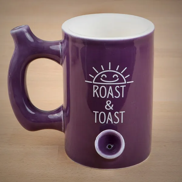 Premium Roast and Toast Mug/Pipe - wake and bake mug