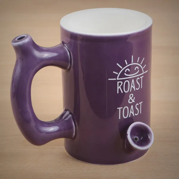 Premium Roast and Toast Mug/Pipe - wake and bake mug