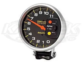 Pro-Comp 5" Pedestal Mount Tachometer 11,000 RPM w/ 2 Stage Shift Light & Memory