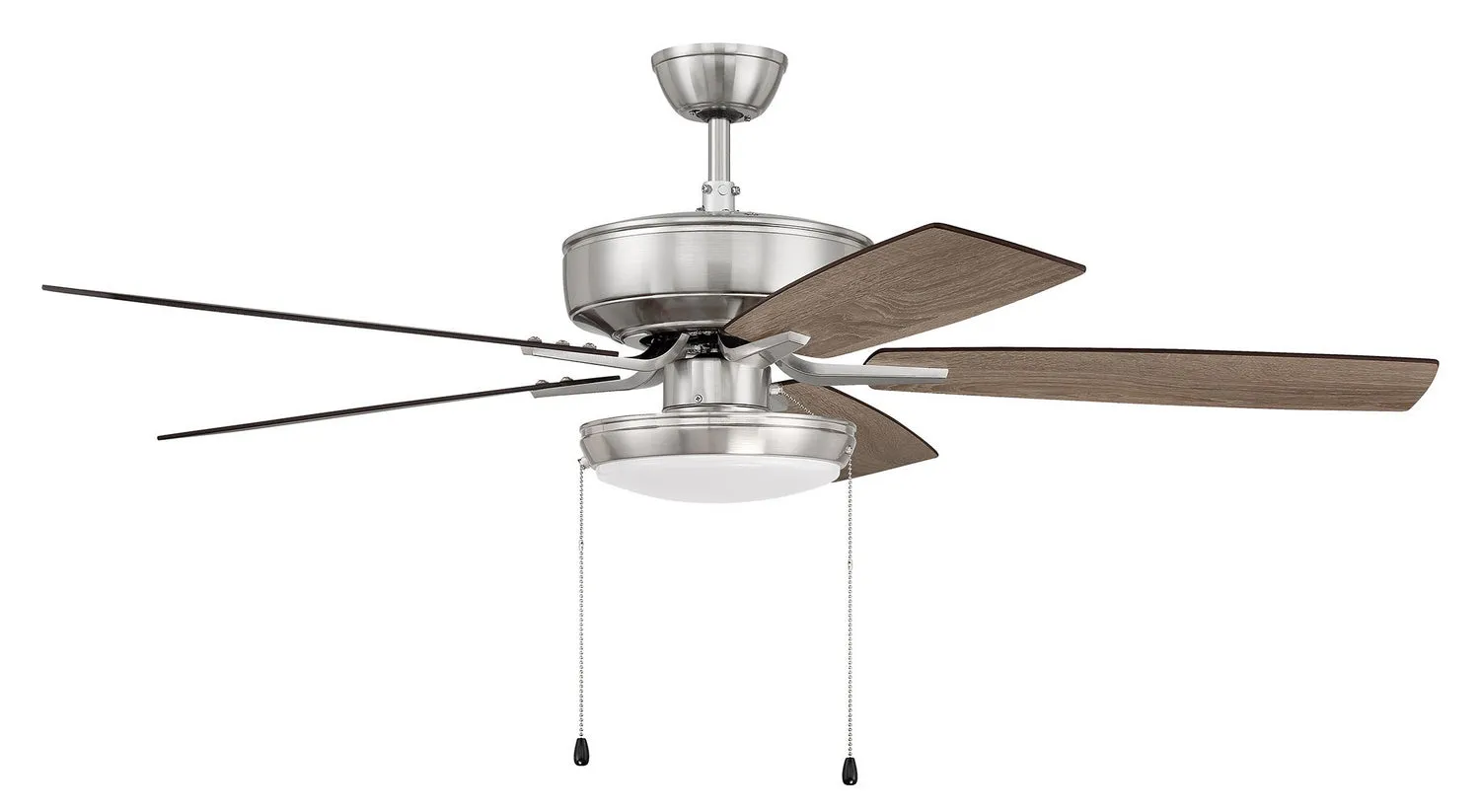 Pro Plus 119 Pan Light Kit 52" Ceiling Fan in Brushed Polished Nickel