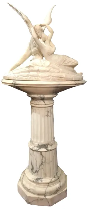 Psyche Revived by Cupid's Kiss on Pedestal (1850)