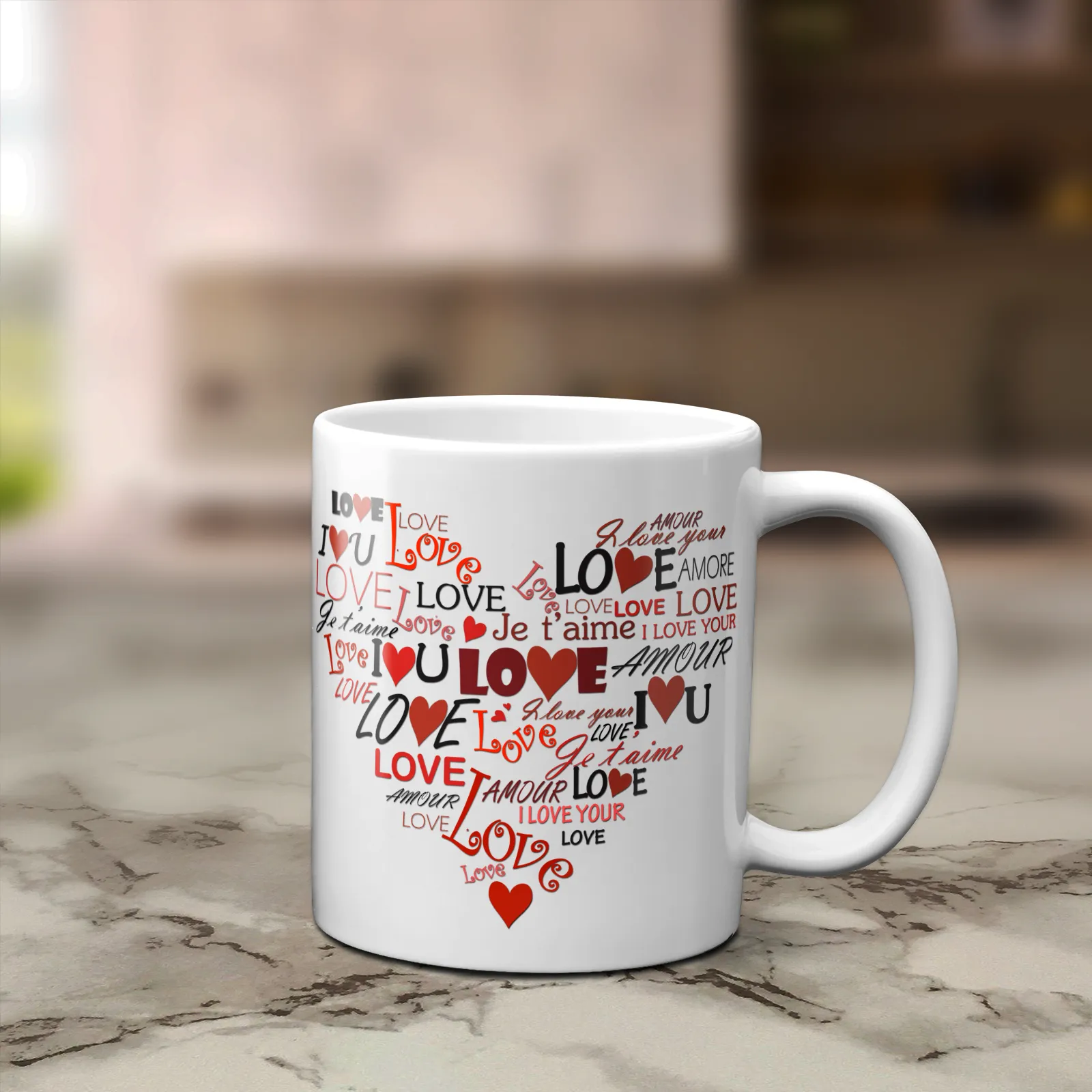 Puppy Love Heart Valentine's Day Mug