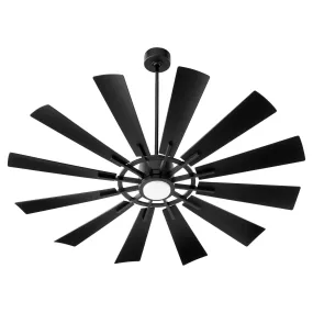 Quorum Cirque 46012-59 Patio Fan - Matte Black