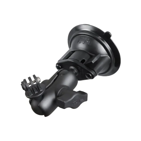 RAM® Twist-Lock™ Suction Cup Mount with Universal Action Camera Adapter (RAM-B-166-A-GOP1U)