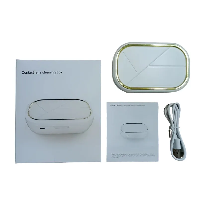 Rechargeable Ultrasonic Contact Lens Cleaner