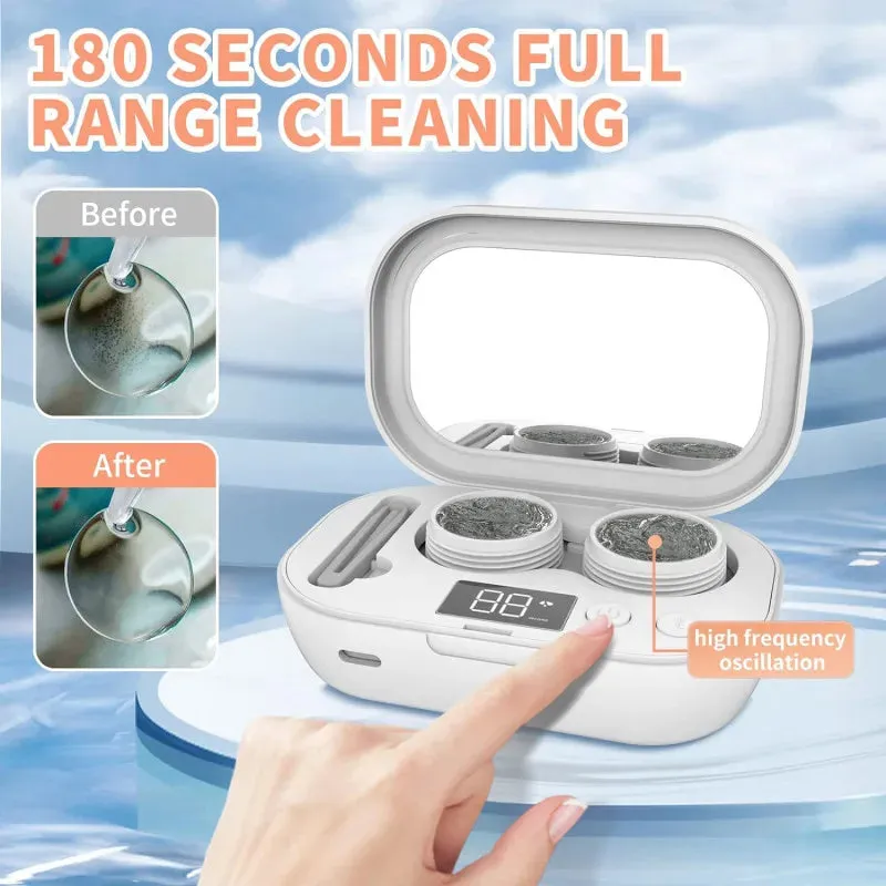 Rechargeable Ultrasonic Contact Lens Cleaner