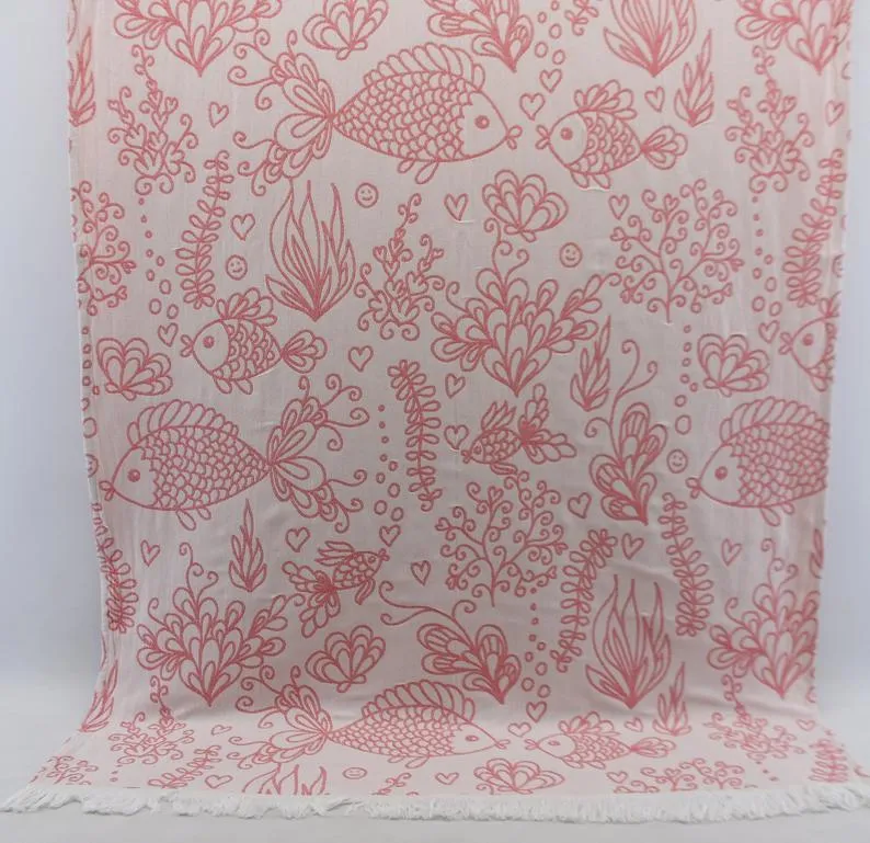 Red Sea Life 100% Cotton Towel