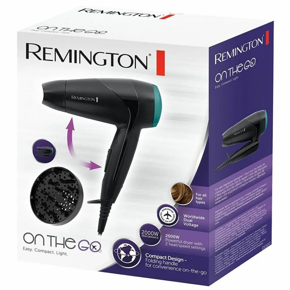 Remington On The Go 2000W Hairdryer - Black