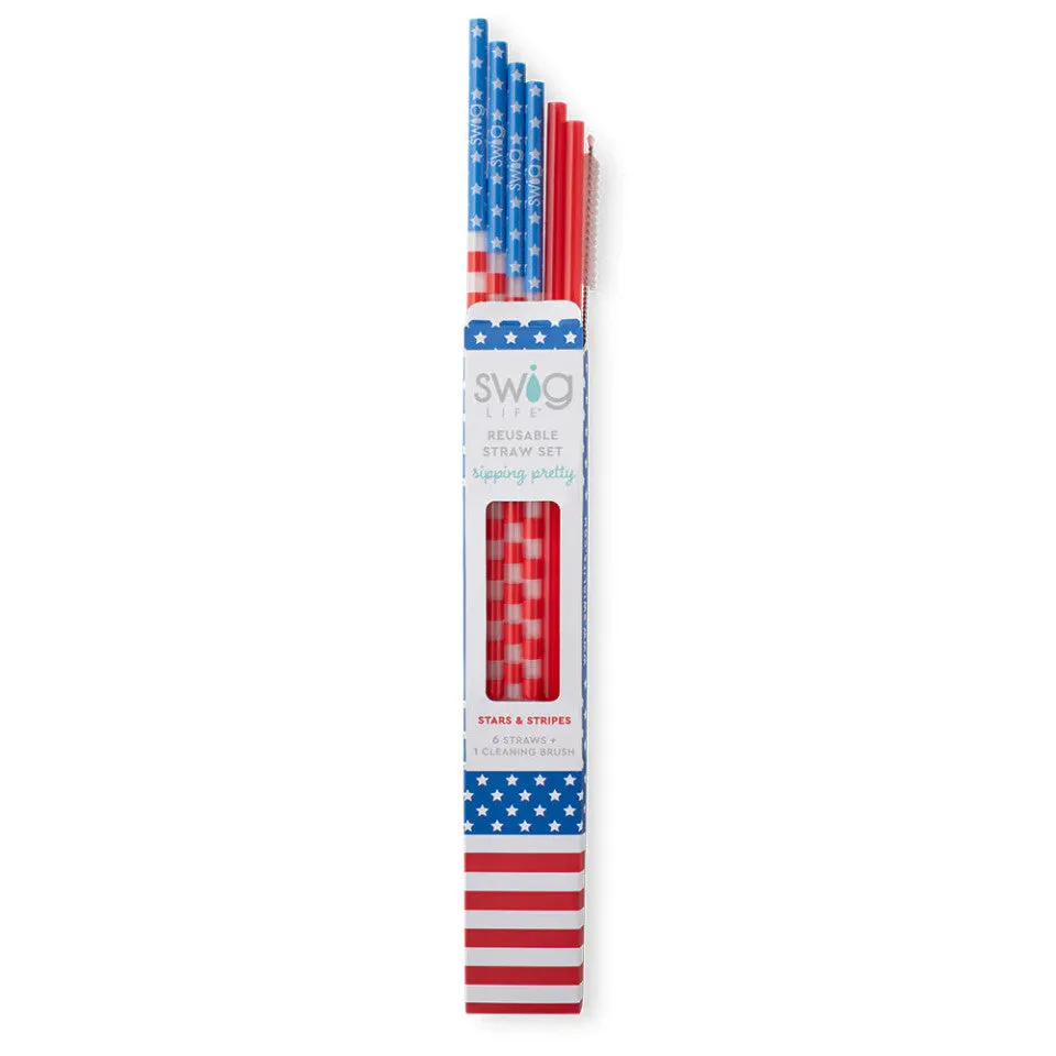 Reusable Straw Set All American S191 Ts Flrd