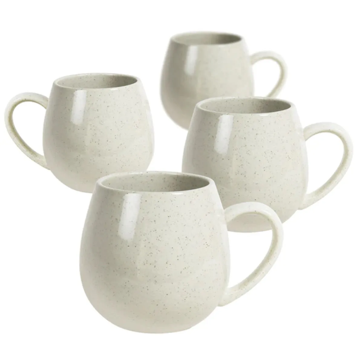 Robert Gordon Hug Me Mug Speckled White 400ml (Set of 4)