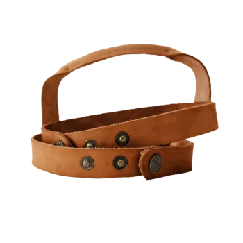 Round Towel Leather Carrier