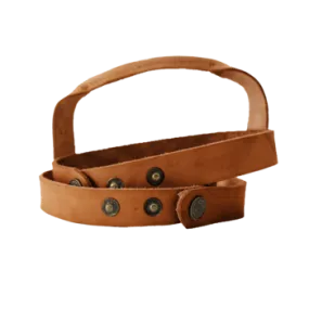 Round Towel Leather Carrier