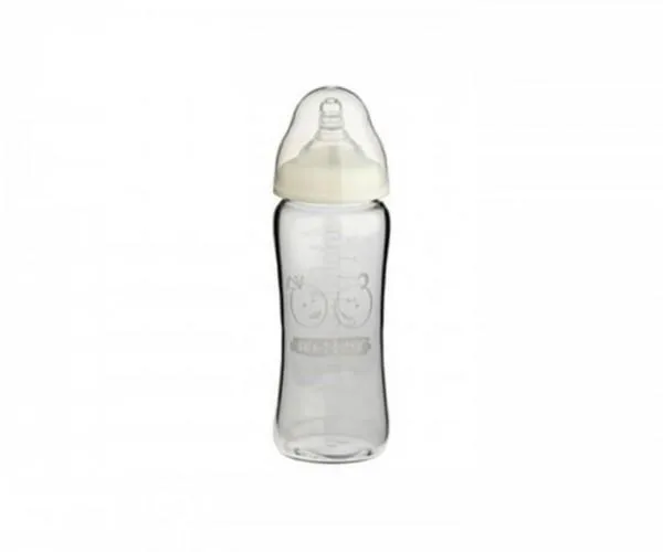 Safe - T- Bottle Baby Glass Bottle - 260ml (1 pack)