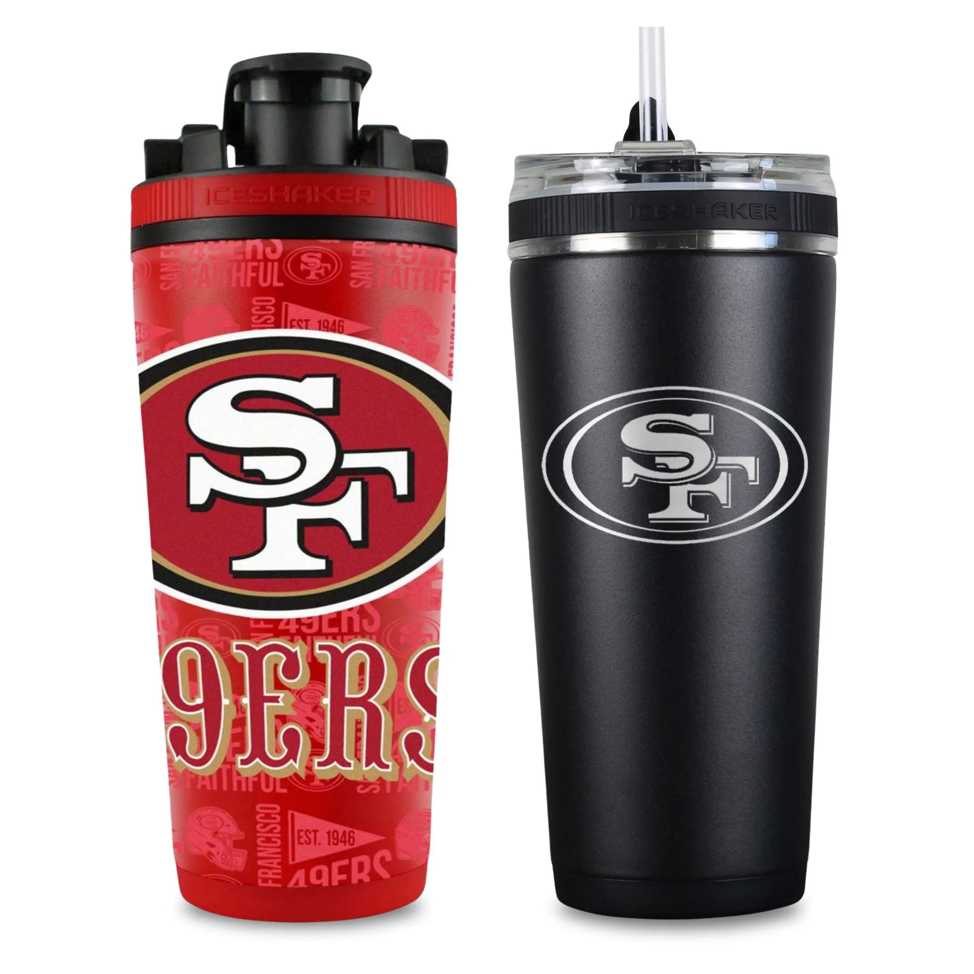 San Francisco 49ers 4D Shaker & Flex Bottle Bundle