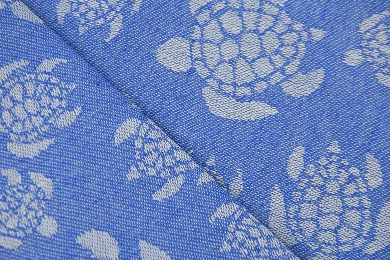 Sea Turtle Blue 100% Cotton Towel