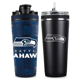 Seattle Seahawks 4D Shaker & Flex Bottle Bundle