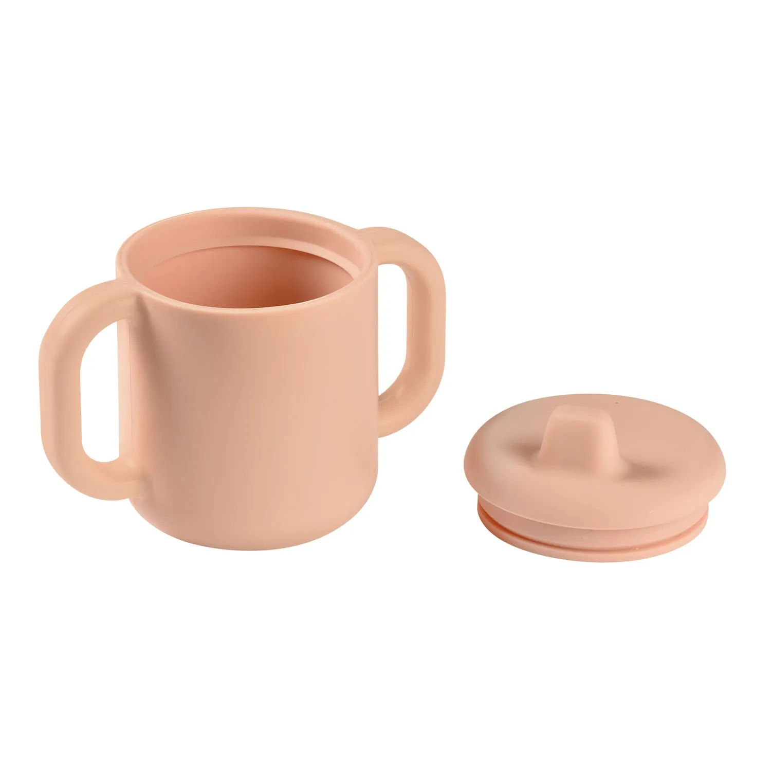 Silicone Learning Cup with Spout Lid - Pink