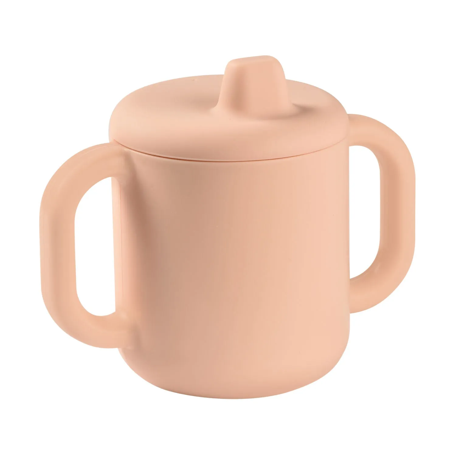 Silicone Learning Cup with Spout Lid - Pink