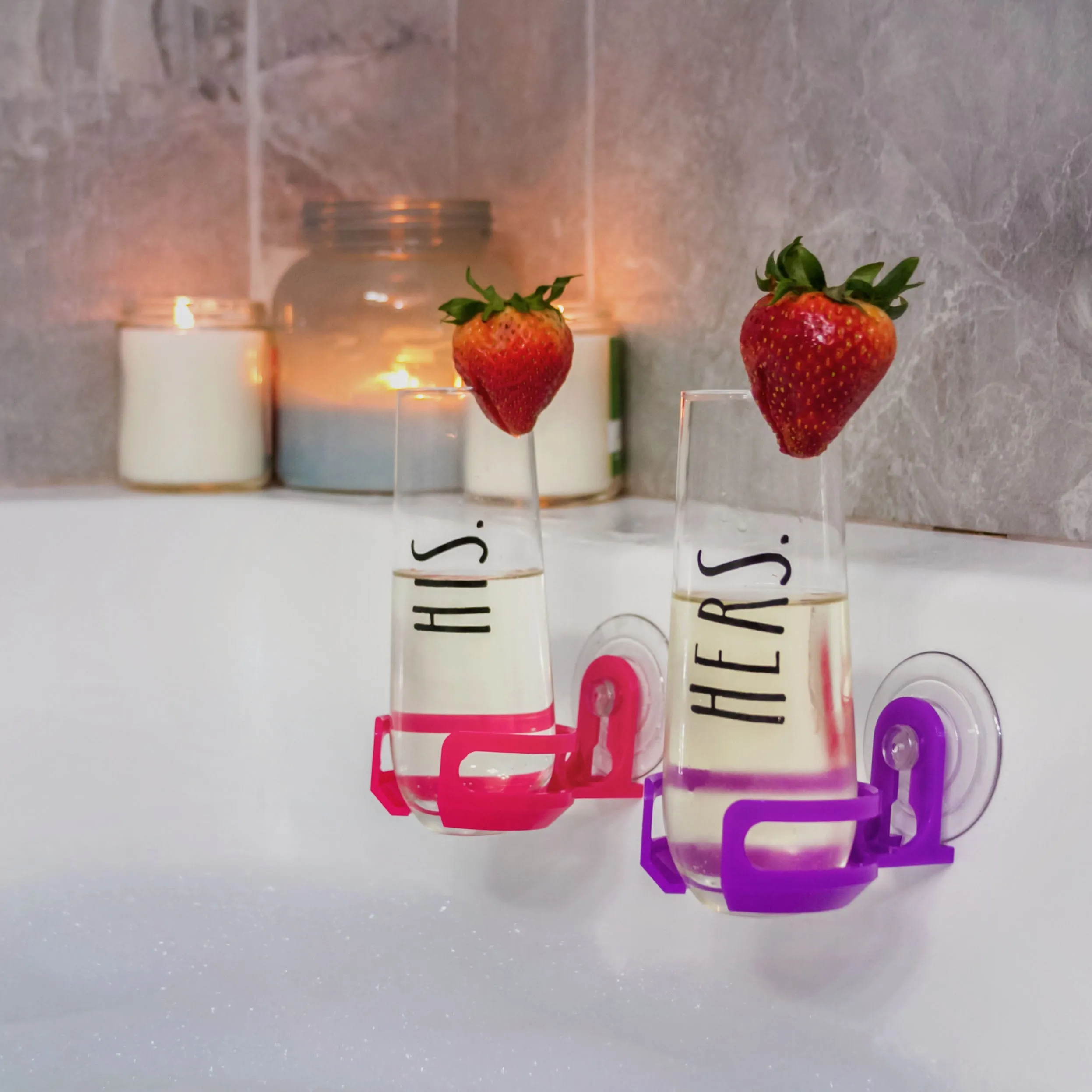 SipCaddy® SHOWER BEER & BATH WINE Holder - Pink