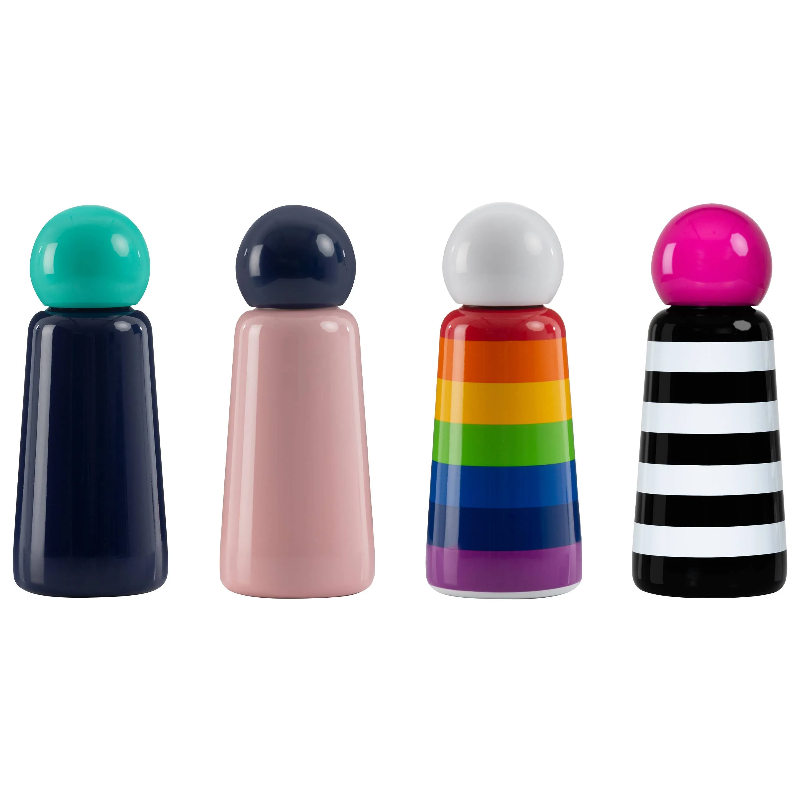 Skittle Mini Water Bottles: Indigo & Turquoise