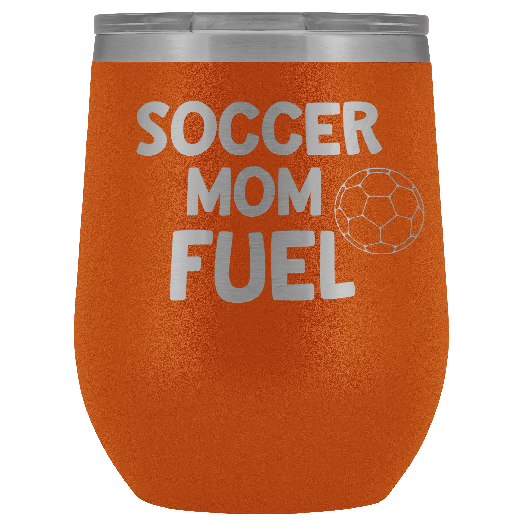 Soccer Mom Fuel Laser Engraved Etched Wine Tumbler