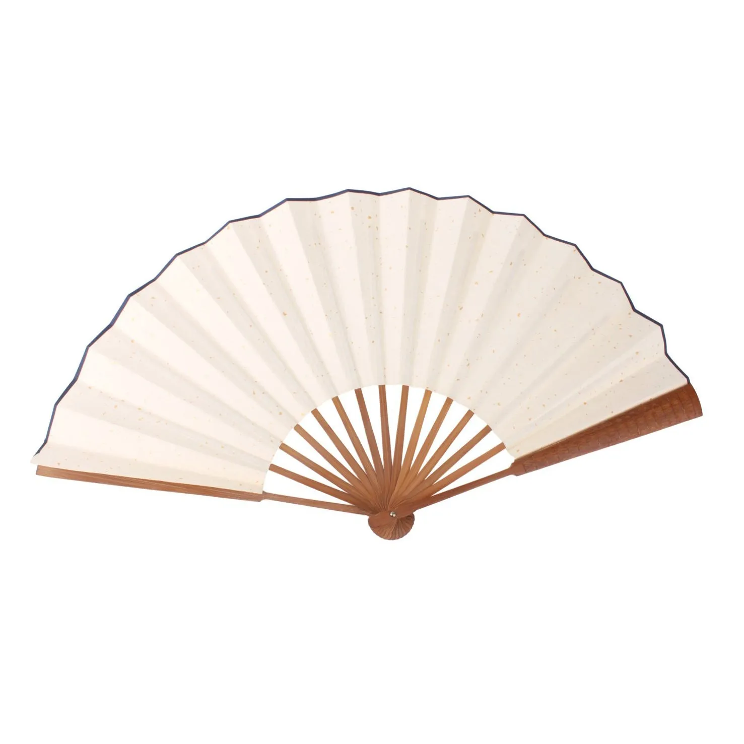 Speckled Shuen Paper "Do It Yourself" Hand Fan-Bamboo Handle