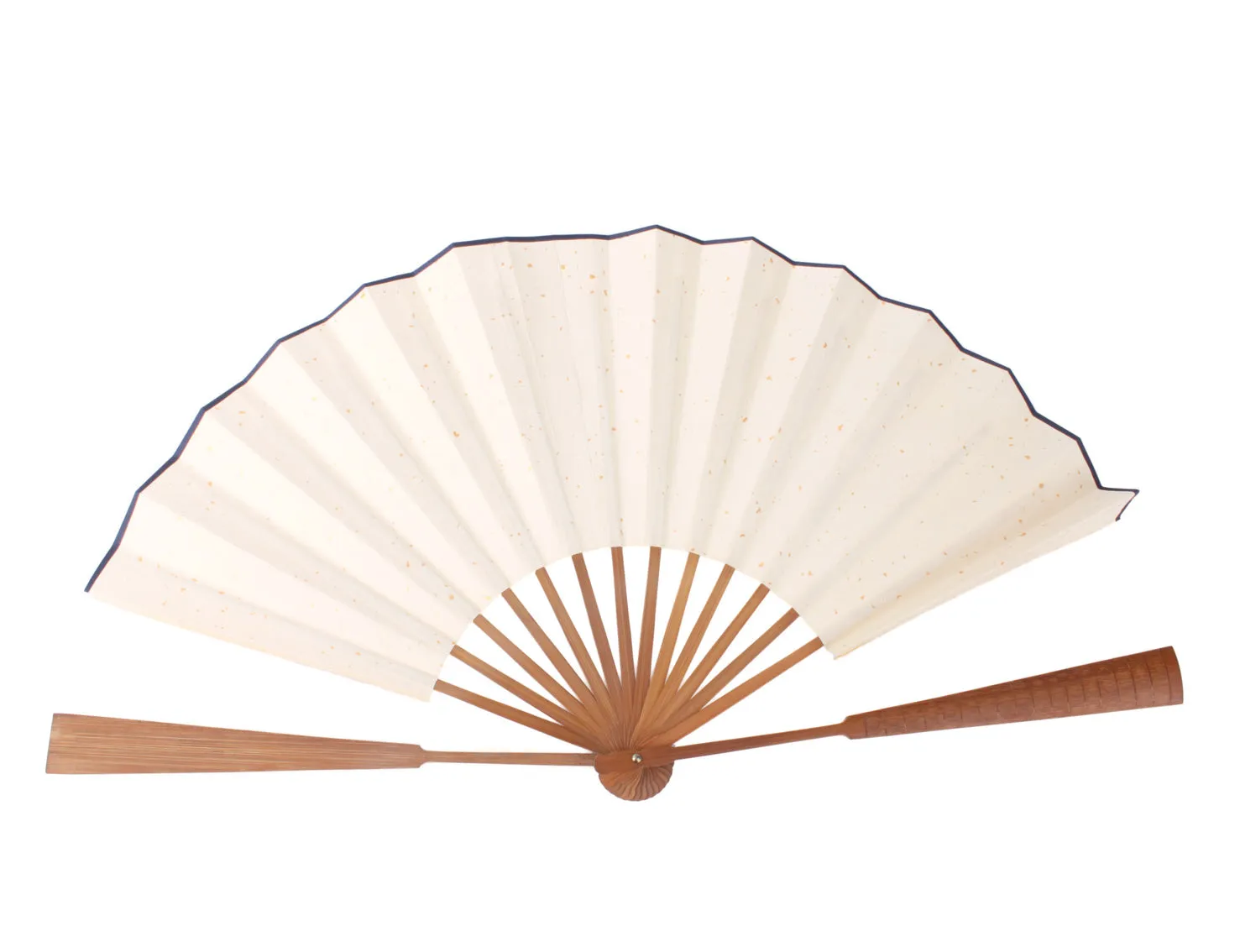 Speckled Shuen Paper "Do It Yourself" Hand Fan-Bamboo Handle